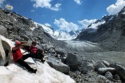 60 Vista sul fronte del ghiacciaio del Forno